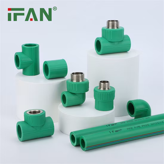 Ifan Pph Fittings Short Long Bridge Cross Crooked Bend Male Thread Pph Pipe Fitting
